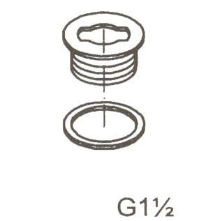Zaślepka Do Skimmera Z Brązu Gz 1 1/2" 2