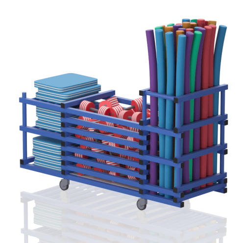 Wózek Basenowy Na Sprzęt I Makarony Z Trzema Półkami 2