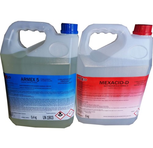 Armex 5L Mexacid 5L Dwuskładnikowy Dwutlenek Chloru Do Dezynfekcji Wody Basenowej 1