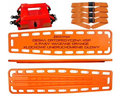 Deska Ortopedyczna - Zestaw Pasy Unieruchomienie Głowy 2