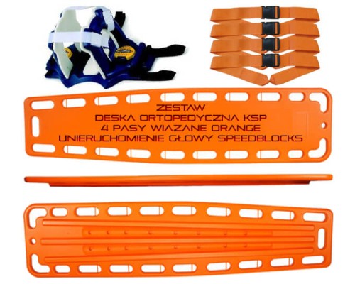Deska Ortopedyczna - Zestaw Pasy Unieruchomienie Głowy 3