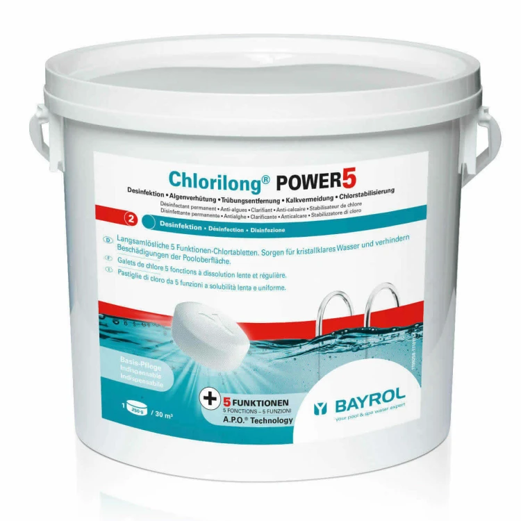 Chlorilong Power 5 Bayrol Wolnorozpuszczalne Tabletki 5w1 1