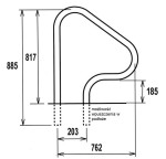Poręcz Basenowa Fx-3 Montaż Na Podłożu 1