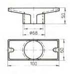 Odpływ Rynnowy Prostokątny Brąz Do Basenów Ceramicznych 1