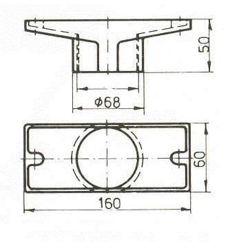 Odpływ Rynnowy Prostokątny Brąz Do Basenów Ceramicznych 3