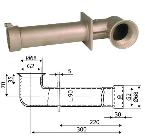 Przepust Murowy Brąz Długi Kątowy Ceramika 2