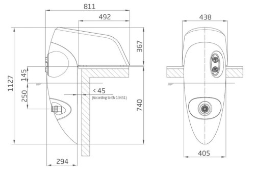 Masaż Przeciwprąd Zawieszany Badu Jet Pearl 40m3/h 230V Oświetlenie 2