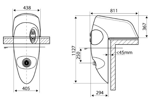 Masaż Przeciwprąd Zawieszany Badu Jet Riva 58m3/h 400V Oświetlenie 1