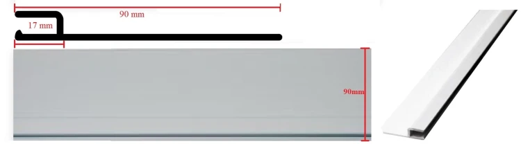 Profil Listwa Montażowa Do Wkładu Linera - Poziomy 3