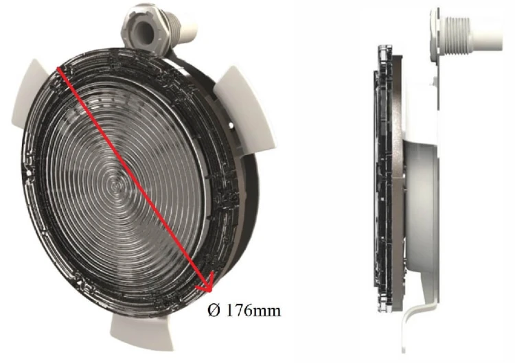 Lampa Basenowa Led 12v Nikita Płaska Bezniszowa 7