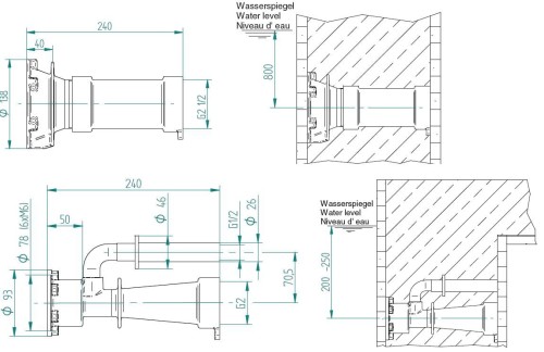 Masaż Double - Jet - Zestaw Montażowy Z Brązu 2