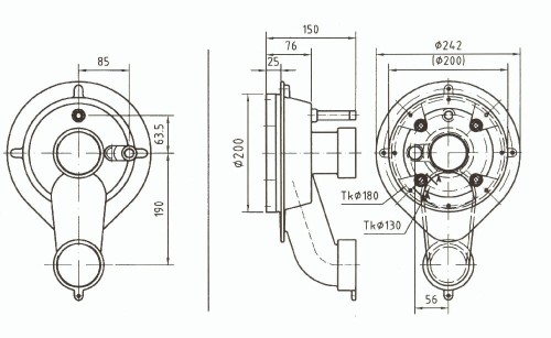 Masaż Z Brązu Tajfun Jet - Zestaw Montażowy 15Cm 2
