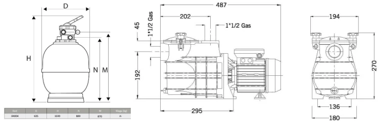 Filtr Do Basenu Z Pompą - Zestaw Syrius Top 2 26