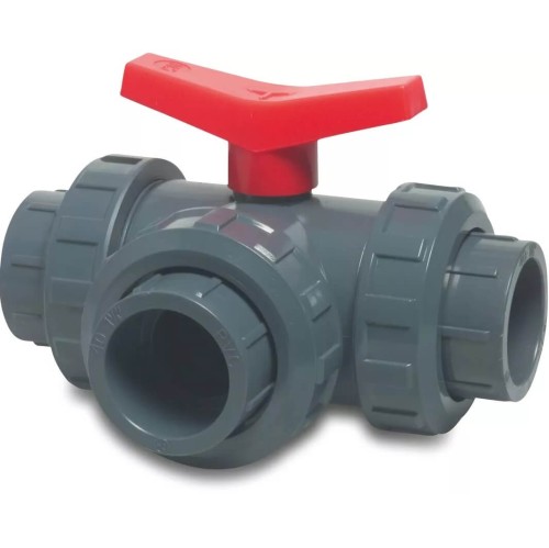 Zawór Kulowy Trójdrożny "T" Kw/Kw/Kw 1