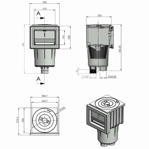 Skimmer SPS250 Folia Ceramika 6