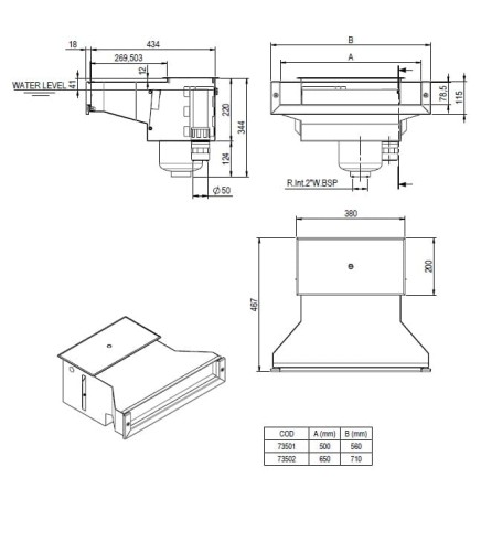 Skimmer Wysokiego Poziomu Ze Stali Nierdzewnej 2
