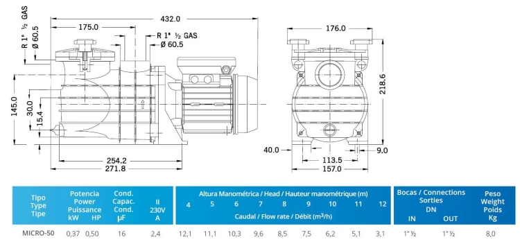 Pompa Basenowa Micro 5-10 M3/H 15-30 M3 4