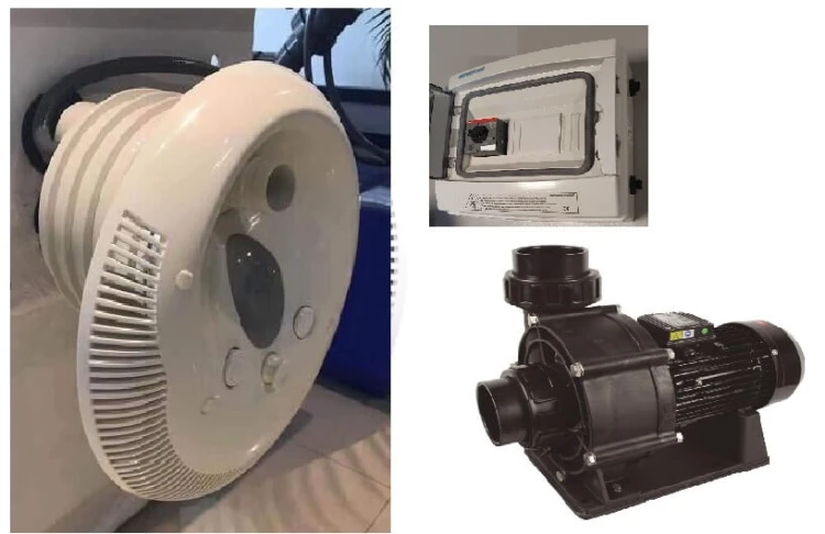 Przeciwprąd Basenowy PulsarJet Led RGB 70-99m3/h 4