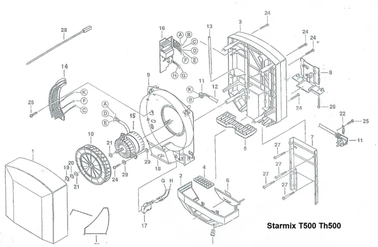 Części Do Suszarek Basenowych Starmix 7
