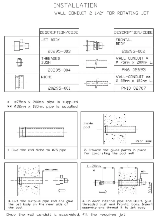 Dysza Do Wanny Spa Pojedyncza Podwójna 1