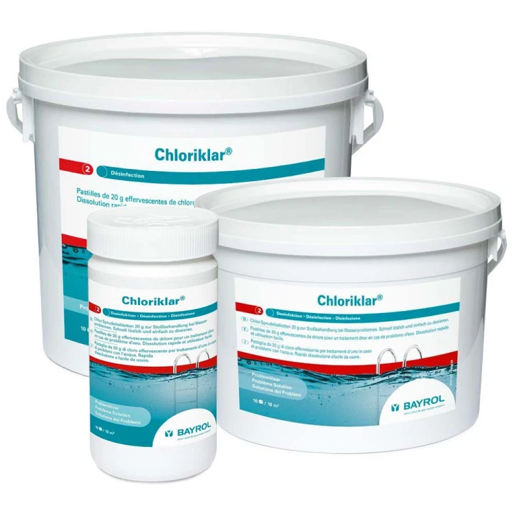 Chloriklar Bayrol Tabletki 1kg 20g Szybkorozpuszczalne 1