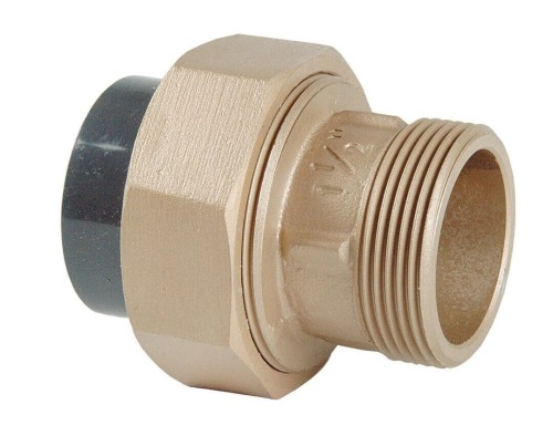 Śrubunek Dwuzłączka Pvc - Brąz Kw/Gz 2