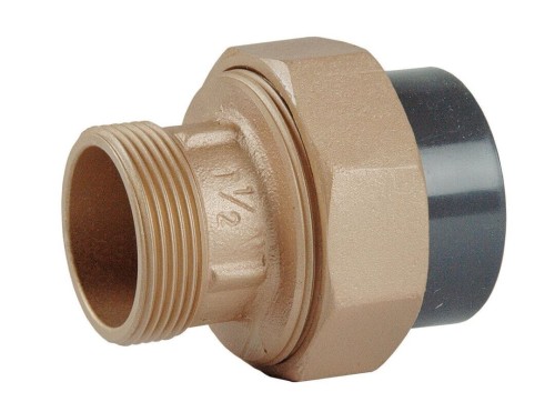 Śrubunek Dwuzłączka Pvc - Brąz Kw/Gz 4