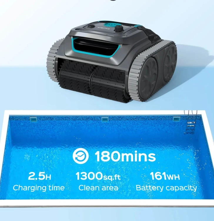 Odkurzacz Basenowy Wybot S1 WY200 Bezprzewodowy Dno i Ściany 6