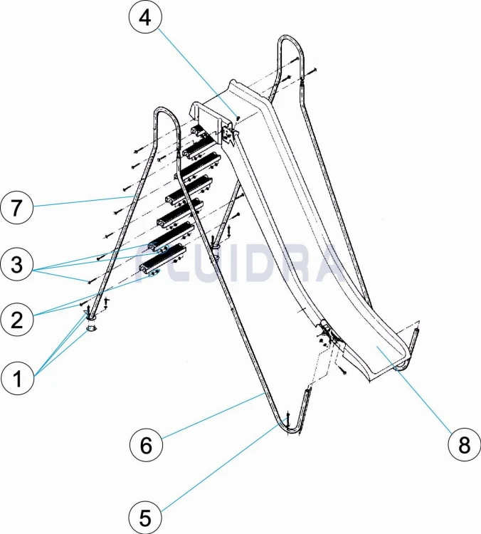 Zjeżdżalnia do basenu - prosta 4