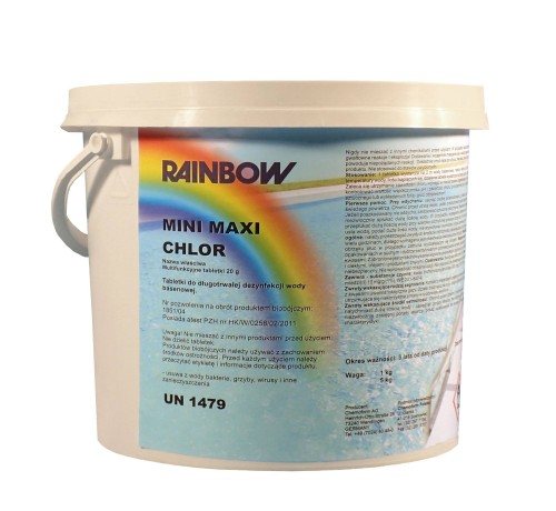Chlor Do Basenu Mini Tabletki 20g Wolnorozpuszczalne 1kg 5kg 3