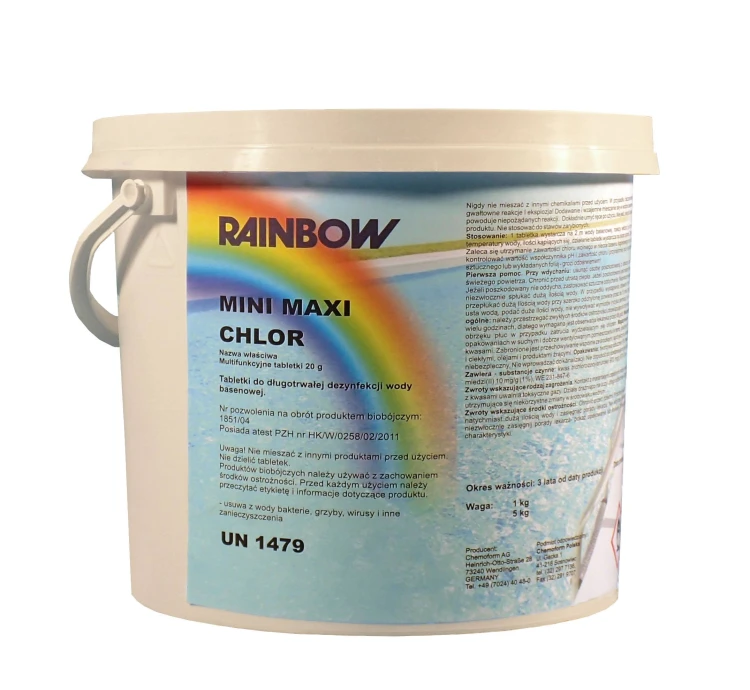 Chlor Do Basenu Mini Tabletki 20g Wolnorozpuszczalne 1kg 5kg 3