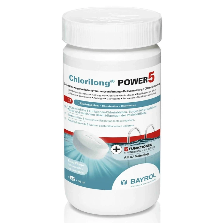 Chlorilong Power 5 Bayrol Wolnorozpuszczalne Tabletki 5w1 3