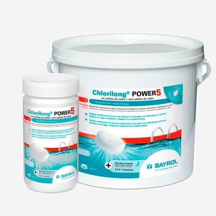 Chlorilong Power 5 Bayrol Wolnorozpuszczalne Tabletki 5w1 5