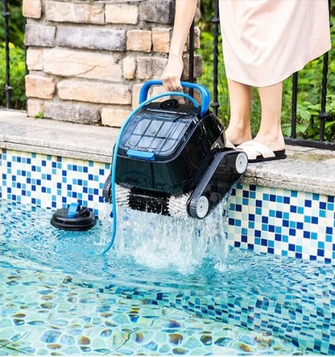 Odkurzacz Basenowy Robot Tebas 7311 Bezprzewodowy Dno Ściany 7