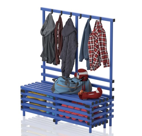 Ławka Basenowa Z Wieszakiem i Schowkiem 3