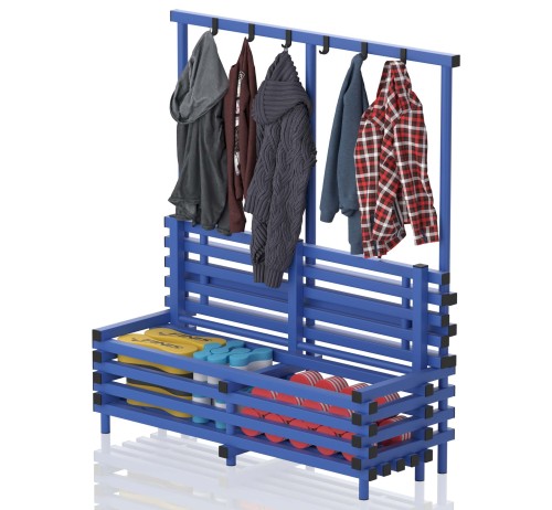 Ławka Basenowa Z Wieszakiem i Schowkiem 4