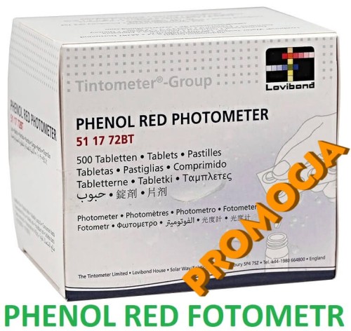 Tabletki Phenol Red Lovibond Ph Fotometr 4