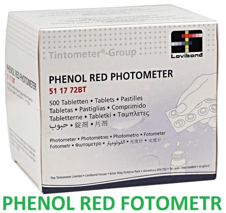 Tabletki Phenol Red Lovibond Ph Fotometr 5