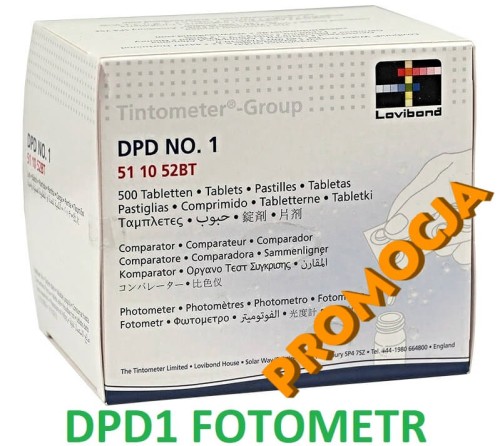 Tabletki Dpd1 Lovibond Chlor Wolny Fotometr 4
