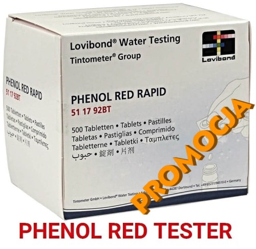Tabletki Phenol Red Lovibond Ph Tester 5