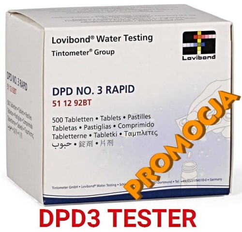 Tabletki Dpd3 Lovibond Chlor Całkowity Tester 5