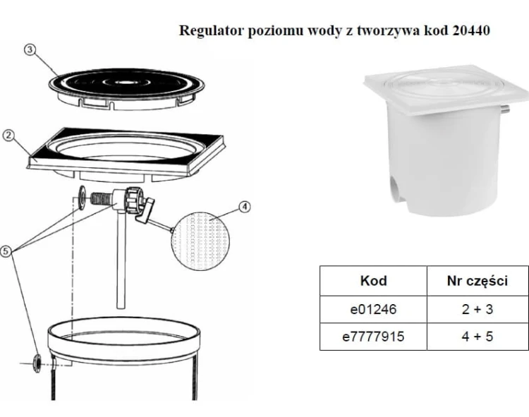 Regulator Poziomu Wody Mechaniczny 9