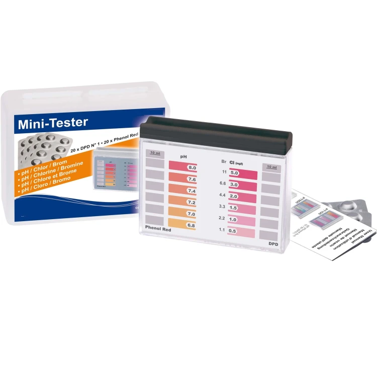 MiniTester Basenowy Chlor I pH 7