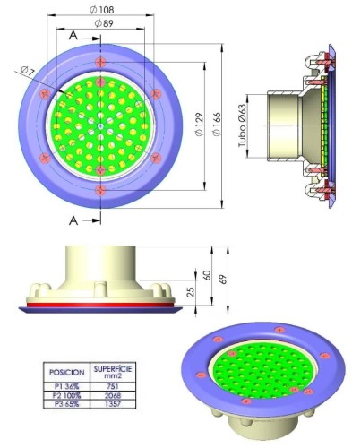 Dysza Basenowa Ssąca Do Masaży i Atrakcji 4