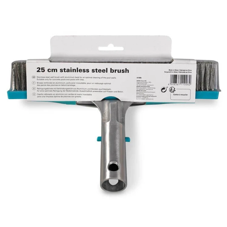 Szczotka Do Basenu 25cm Włosie Stalowe Bayrol Premium 10