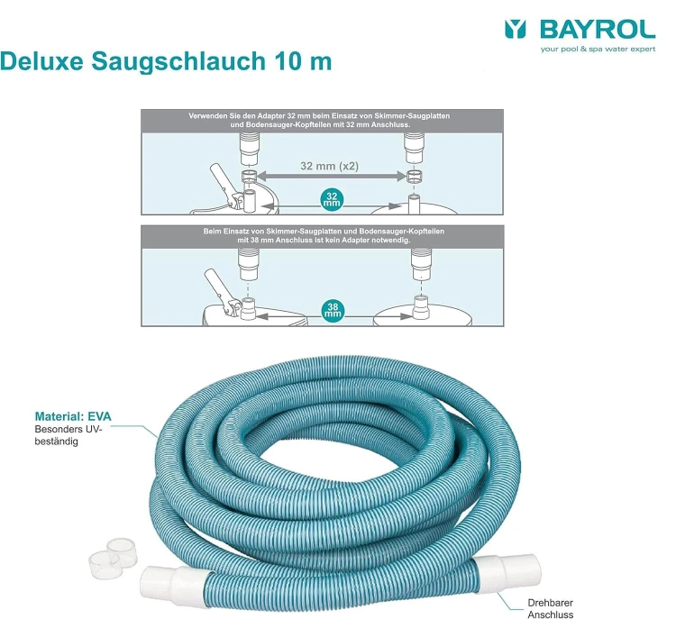 Wąż Do Basenu Ssący 32-38mm 10m Bayrol Premium 4