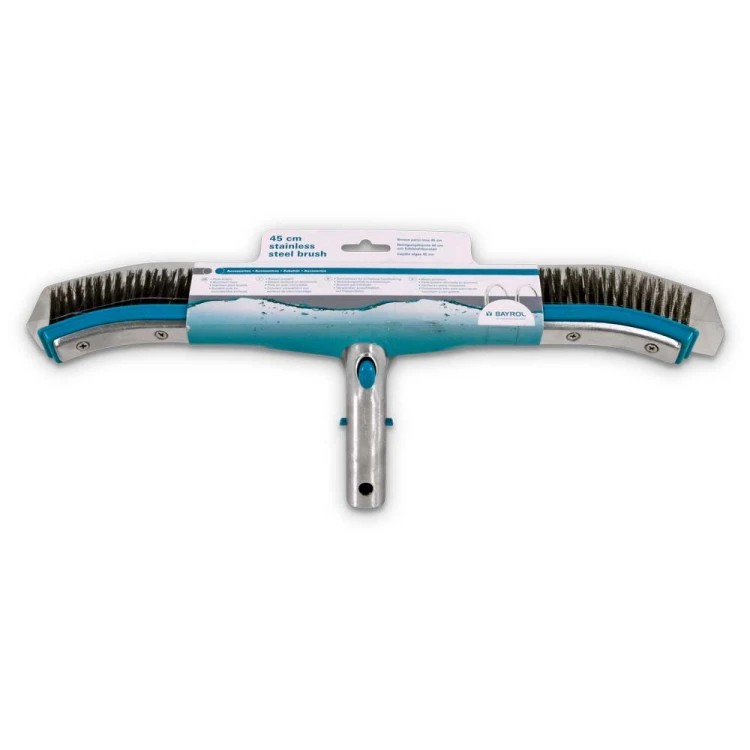 Szczotka Do Basenu 45cm Włosie Stalowe Bayrol Premium 2