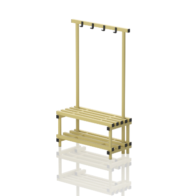 Ławka Basenowa Z Półką I Wieszakiem Jednostronne Dwustronne 12