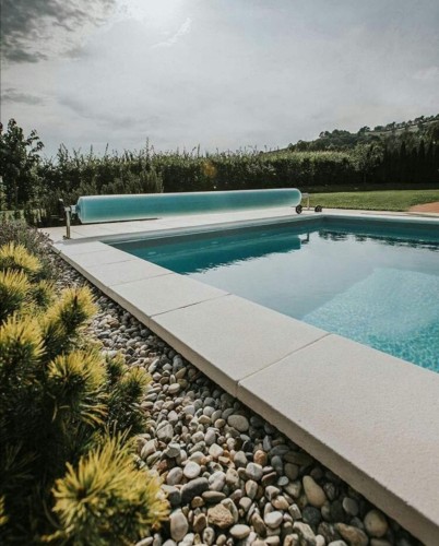 Kamień Brzegowy Płaski Do Basenu Płyty Brzegowe Biały Toro 26