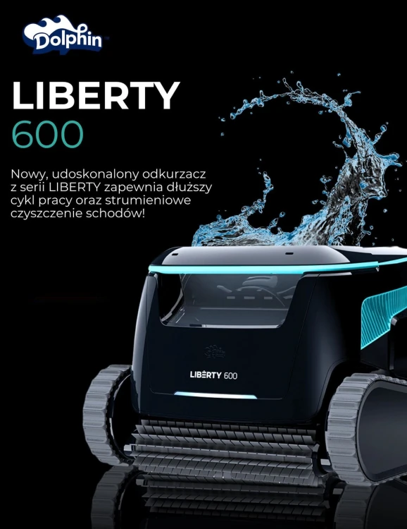 Odkurzacz Basenowy Dolphin Liberty 600 Bezprzewodowy Ściany Schody 5